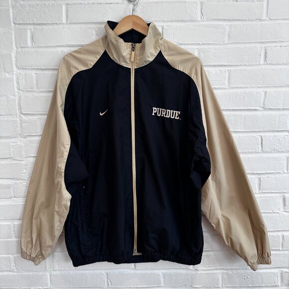 Vintage Nike Team Purdue Boilermakers Windbreaker Jacket Men's Medium - Picture 1 of 8
